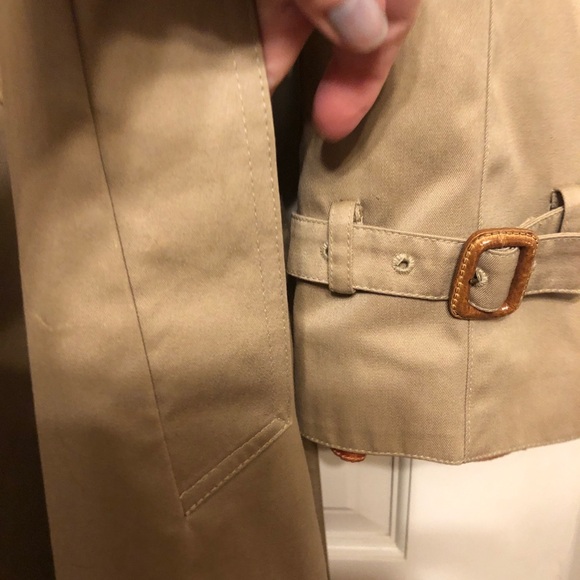 Evan Picone Trench Coat. Beautiful women’s long coat. Vintage.☀️Warm satin lined - Picture 4 of 16